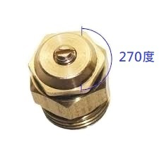 噴08。銅固定噴頭270度
